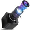 Hotpet Webcam 2MP 5-50mm Obiettivo Varifocale Fotocamera USB HD 1080P VGA ad alta velocità 100fps Webcam USB Webcam CMOS OV2710 Sensore Fotocamera industriale con custodia in alluminio Play & Plug Free Drive