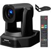 Runpu Church Studio Broadcast SDI NDI 20X PTZ Ottica Camera Poe HD1080P 60fps, AI Auto Tracking Videocamera Conferenza con HDMI LAN USB, Eventi Sport Podcast Camera Live Streaming RP-HD66A-20N