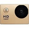 DIGNIFE Action Camera, 2022 Nuova fotocamera d'azione, 1 2MP HD 1080p 32 GB 140D Macchina fotografica impermeabile subacquea, telecamere del casco for motocicli(Gold)