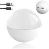 GXGSDM Sfera di cristallo a ultrasuoni 3D, sfera di cristallo con foto digitale, lettore video e foto da 2,7 pollici con display digitale, sfera con display video fai da te, adatta for amici(1-White)