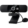 TIEOAXFT Altoparlanti stereo HI-FI e doppi microfoni con cancellazione del rumore | Webcam for conferenze messa a fuoco automatica Ultra HD 4K | Batteria integrata for streaming riunioni