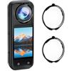 Generic Protezione per obiettivo di alta qualità per Insta360 X5, protezione ottica per obiettivo della fotocamera PC Insta360 X5, accessori antigraffio