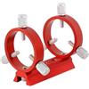 Generic Supporto for cercatore 42/50/60/68/80/90/102mm Anello guida a 3 punti 2 anelli 1 piastra 8 viti Ricambi per telescopi astronomici