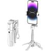 MOJOGEAR TS2 - Mini bastone per selfie 6 in 1, supporto magnetico per cellulare, con telecomando Bluetooth, allungabile fino a 47,5 cm, girevole a 360°, supporto da tavolo per i Phone & Android