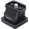 iShoot Base in metallo per lenti di ricambio per treppiede, compatibile con Sigma MC-21 EF-L, adattatore convertitore per obiettivo, supporto per obiettivo integrato, Arca-Swiss Fit piastra a sgancio rapido