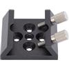 Plyisty Finder Scope DoveTail Base di Montaggio, Telescope in Alluminio Trescope Finderscope Mount Staffa con Foro M4 e Foro Filettatura da 1/4 Pollici, Dotato di Due Viti Ala di