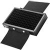 IMIKEYA Griglia a Nido d Ape per Flash Portatile, Riflettore in Metallo Nero | Facile Installazione Chiusura a Strappo, Regola la Luce, per Flash Fotografici e Accessori Camera