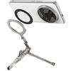 Generic Treppiede magnetico per telefono - Supporto pieghevole portatile per smartphone - Treppiede per la registrazione video - per scrivania, casa, palestra, allenamento, viaggi, vlogging, riprese video
