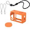ZEPFJHE Custodia compatta in silicone per Action 5pro protezioni per obiettivo fotocamera tappi di archiviazione non occupano spazio protezioni per fotocamera esterna