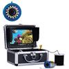 LLOOPK Fishfinder subacqueo for fotocamera da pesca invernale 30 LED 7 Inch15M 30M 50M IP68 Fishfinder impermeabile for GHIACCIO/Mare/Fiume(30 LEDs 30M Cable)