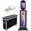 PAAFNN Cabina fotografica con display LCD e touch screen, supporto a conchiglia per selfie, macchina fotografica DSLR fai da te con luce RGB per eventi, feste e matrimoni (macchina + stampante)