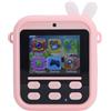 Fabater Fotocamera Digitale per Selfie Istantanei, Zoom 16x, Schermo HD, Fotocamera a Batteria Efficiente per Viaggiatori, Batteria Li, 48MP, 1 (Coniglio rosa)