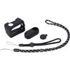 JSGHGDF Set completo di cover in silicone per fotocamere tascabili 360 GO3, custodia protettiva lavabile con cordino per escursionismo custodia flessibile in silicone