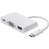 Monoprice Adattatore USB-C a HDMI, bianco, supporta velocità dati fino a 10 Gbps e USB 3.1 SuperSpeed, Select Series (114504)