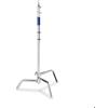Walimex pro C-Stand per fotografia, Stativo per luci fotografiche flash da studio, 750x750x1400 mm, mac 11 kg, con piede regolabile e spigot 5/8 Spigot, Treppiedi fotografico