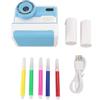 Mtlavishness Fotocamera Mtlavishness Print con risoluzione HD 1080P e doppio obiettivo da 48 MP, ideale per catturare momenti preziosi a casa o in viaggio. Schermo IPS da 2,4 pollici, zoom (Blue)