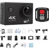 DIGNIFE Action Camera, Action Camera Ultra HD 4K/30fps 2.0 pollici 170D subacqueo impermeabile Videoregistratore Telecamere Sport Cam(Noir)