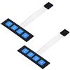 LYLGO 2PCS 1x4 matrice matrice 4 chiave membrana interruttore tastiera tastiera 4 chiavi