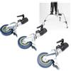 Bewinner 3 Pacchetti Set di Ruote per Caster Girevoli, Kit Ruote Rotolanti in Movimento 25 Mm, Ruote per Pentole per la Luce Fotografica con Serratura per Freno per lo Scatto di Video