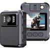 GLOBALHUT Dash Cam per moto, risoluzione Full HD 1080p, mini fotocamera: HD 1080p, 2 pollici per touch screen IPS, visione notturna, videoregistratore (versione HD)