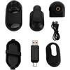 Luocute Mini Action Camera, Fotocamera Sportiva 1080P HD, Videoregistratore Tascabile Indossabile Grandangolare da 170°, Fotocamera per Casco da Moto con Clip Posteriore, Fotocamera per