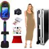 VANYA Magic Mirror Photo Booth con stampante e fotocamera, Macchina Selfie DSLR portatile a schermo tattile da 15,6 pollici, Mini PC integrato, per noleggio matrimonio di eventi (Black, Full Set)