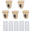 ZHOUXYFDC Serrature Per Borse 10-40 pezzi di fibbie con chiusura in metallo for borse, borse a tracolla, borsette, chiusure con bottoni automatici, accessori for borse artigianali fai da te(Gold1,10pcs)