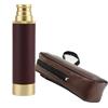 CCYLEZ Telescopio Portatile Monoculare Vintage per Cannocchiale da Viaggio, Cannocchiale Pirata Pieghevole con Custodia in Pelle, Compagno di Avventure Ideale (25x30)