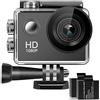 AGracy Action Cam Subacquea Ultra HD Sport Action Camera 170° Grandangolare Telecomando Due 2 Batterie Custodia Impermeabile e Tutti Kit di Accessori