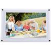 Jectse Cornice per Foto Digitale Smart WiFi da 10,1 Pollici, Touch Screen HD 1280x800 con Rotazione Automatica Verticale in Orizzontale con Memoria da 32 GB per L'app (WHITE)
