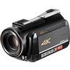 NGBFF Macchinetta Digitale, Videocamera Vlog for videocamera for i video di ripresa della registrazione vlog AC5 Professionale 4K 12x Telecamere Optical Zoom Live Stream(Standard package)