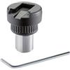 Manfrotto 244ADPT-HS - Accessorio per tripode 30 g, Stainless Steel, Tecnopolimero