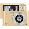 Kavolet Fotocamera Digitale 4K, Videocamera Digitale da 48 MP, Zoom Digitale 16X Rilevamento Facciale Rilevamento Movimento Batteria Flash Incorporata Fotocamera Tascabile per Bambini e