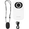 QWUUYEC Small Sports Camera 1080P HD, 120 Degree Wide Angle, Body Worn Cam White - Clip Magnetico e Supporto Ruotabile, Perfetta per Sport e Avventure (Bianca)