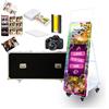 JIAQINMOTD Cabina fotografica a specchio magico da 152 cm con touch screen interattivo da 81 cm, mini PC integrato, luce quadrata RGB, custodia per eventi, noleggio feste di nozze (bianco, set