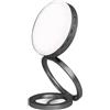 RASTKY Telefono con Luce per Selfie a LED - Luce di Riempimento Pieghevole 2600K-9000K Dimmerabile - Batteria e Specchio Integrati Compatibile con 16/15/14/13/12 Videoconferenza Vlog Live
