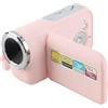 Annadue Videocamera per Bambini, HD 1080P 16MP Fotocamera Digitale con Zoom 16X, Schermo TFT da 2 Pollici, Controlli Facili e Cinturino da Polso per Viaggi YouTube ABS 1 Pezzo