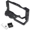 DGERFDJO Compatibile con fotocamere DSLR e Mirrorless, stabilizzatore a gabbia completa con fori da 1/4 e 3/8, slitta fredda ARRI(For Canon M6 Mark II)