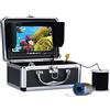 AUBEST Fotocamera da Pesca, Fish Finder subacqueo camera da pesca doppia lampada 3 0LE DS 7inch 1. 5m 30m 50m IP68 Impermeabile for GHIACCIO/ Fishfinder di pesca sul mare / fiume ,Fotocamera per la pesca sub