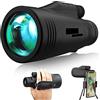 SweAtz Telescopio monoculare, 40X60 HD Telescopio monoculare Binocolo per telefono cellulare Obiettivo FMC BAK4 Impermeabile con staffa e treppiede per arrampicata Birdwatching Concerto Partita di