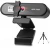 Wdfnexalai Webcam per computer con messa a fuoco automatica HD USB online regolabile per PC con microfono cablato di ricambio webcam esterna videocamera nera 4K
