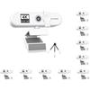 Mealoodiousmusea Set di 10 webcam per computer con messa a fuoco automatica HD USB Online regolabile per PC con microfono cablato di ricambio per webcam esterna videocamera bianca 4K