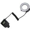 Depisuta Flash Macro Anulare a 48 LED, Flash Macro con Display LCD, Diffusore Flash e Anelli Adattatori per Controllo Alimentazione, Flash Macro Anulare a LED per Fotocamere DSLR