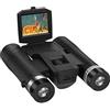 ZTBGY Binocolo per fotocamera,fotocamera digitale 2,7 K binocolo con display LCD da 2,4 pollici,binocolo digitale con prisma 12 x 32 con fotocamera, video per caccia,bird watching,viaggi