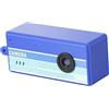 VBESTLIFE Piccolo Portachiavi per Fotocamera Digitale, Schermo da 0,96 Pollici Videocamera retrò 1080P con 5 Filtri Obiettivo Grandangolare da 130°, Foto da 12 MP per la Registrazione di (BLUE)