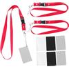 PartyKindom Scheda Bilanciamento Colori Fotografica 9 Pezzi Nero Plastico con Laccetto Porta Pass da Collo per Correzione Bilanciamento Bianco Esposizione Professionale
