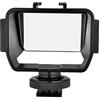 Andoer Fotocamera Selfie Vlog Specchio pieghevole con 3 supporti per scarpe fredde per l'installazione di un microfono Mini LED compatibile con Nikon Z6 / Z7 Sony A6000 / A6300 / A6500 / A72 Serie A73