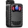 VCHICS Mini fotocamera per il corpo, 1296P HD 128GB Body Weard Camera Portatile multifunzionale IR Night Body Camera Vision DVR Videocamera della polizia per le forze dell'ordine, consegna (Color : Camera w