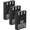 vhbw 3x batteria compatibile con Canon Digital Ixus I, II, 750, i, i5, IXY Digital L, IXY Digital 30, 700 fotocamera (650mAh, 3,6V, Li-Ion)