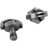 FHGSPQWM 2 viti per fotocamera in acciaio inox per piastra a sgancio rapido pieghevole adattatore di montaggio a forma di C per treppiede luce stand C